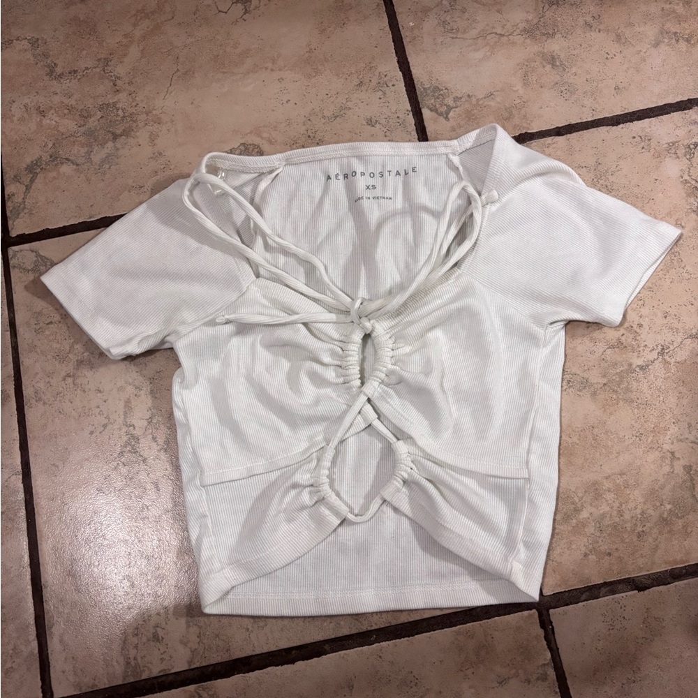 Aeropostale White Women's Top